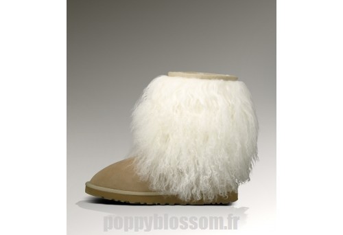 Bottes mignon de sable Ugg en peau de mouton court-298 de manchette